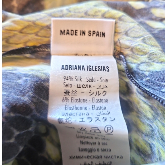 ADRIANA IGLESIAS | Snakeskin Print Halter Maxi Dress / Gown in Size EU 3… - Picture 12 of 12